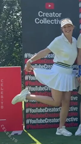 Alicia Joe – Golf outfit (screenshots from her new vlog)