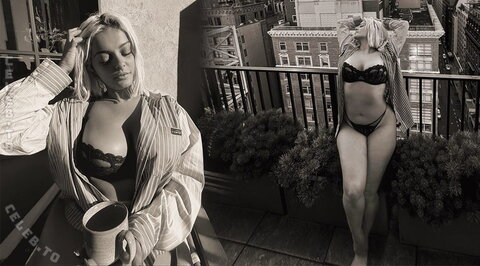 Bebe Rexha - posted a set of black-and-white shots from a New York terrace 08/2026