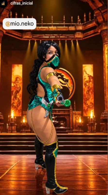 Cosplay de Kitana nude photo 12