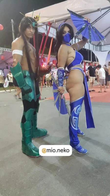 Cosplay de Kitana nude photo 3