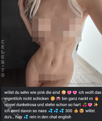 creamicloud – Feed/DM Update She now officially sells the nudes for 300