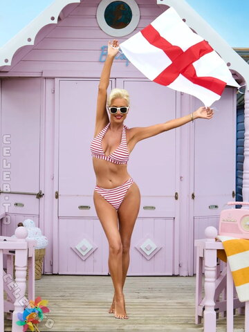 Denise Van Outen posed at Mersea Island in Essex on July 3, 2026