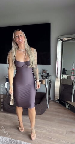 Dominique Eckerlin – beautiful tight dresses 🤩
