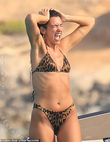 Dua Lipa turned a sunny boat trip near Ibiza and Formentera into a family photoshoot