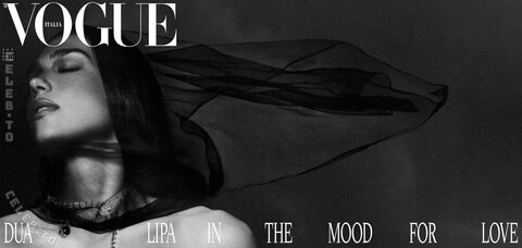 Dua Lipa - braless and Sheer in Wild Vogue Italia 08/2026