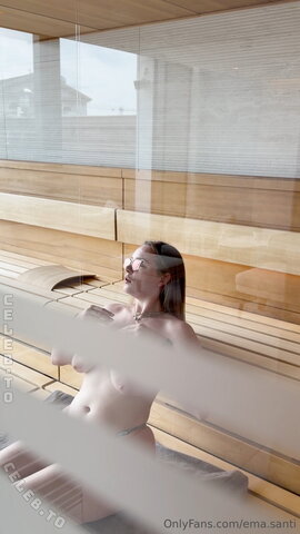Ema.santi – Nipple flashers from sauna video