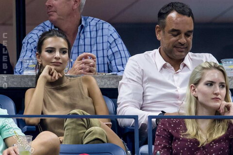 Emily Ratajkowski - attending a match at the US Open in New York City - 09/08/16 #braless