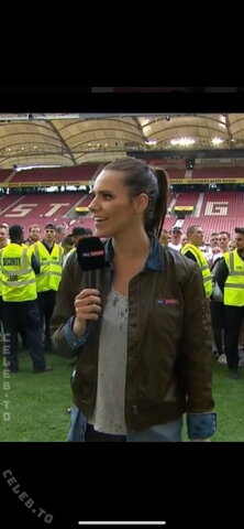 Esther Sedlaczek – Beer shower and thong flashers on Sky.