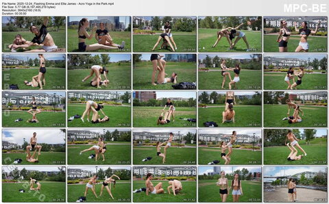 FlashingEmma – 2025-12-24_Flashing Emma and Ellie James - Acro Yoga in the Park