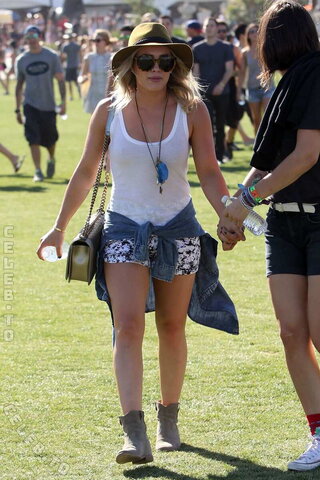 Hillary Duff – Hilary Duff at Coachella – April 2014 #seethrough