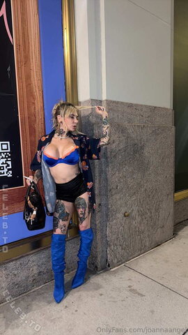 Joanna Angel – Out in the streets looking like trouble, and I’m definitely not planning on behaving myself tonight 😈 …