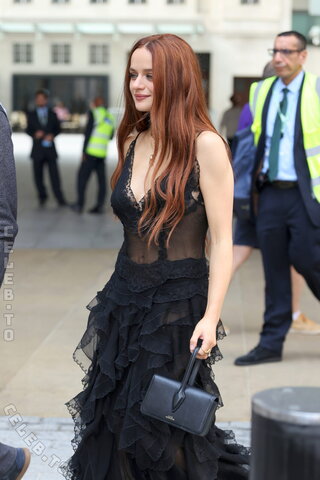 Joey King turned BBC Studios in London into her personal runway while out promoting Practical Magic 2 08/2026