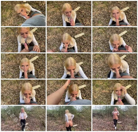 Lia Engel – OMG - Spontaneous blowjob at the forest edge – I swallow everything