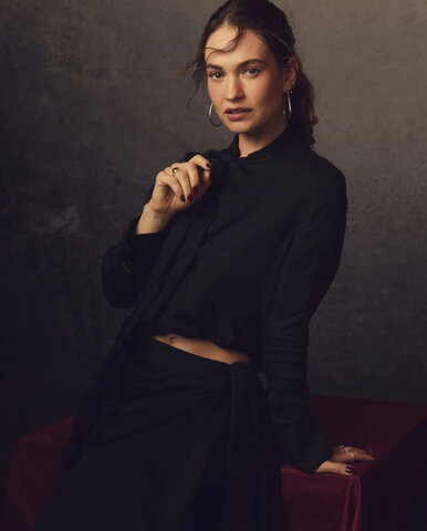 Lily James nude photo 37