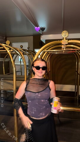 Maisie Williams – from dinobonacic insta account, with partially transparent top