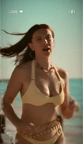 Millie Bobby Brown – Slow motion running from the current story