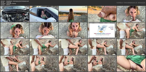MonaMystery – Spermapussy through car breakdown