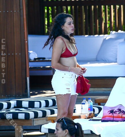 Natalie Martinez in Bikini Top – Relaxes Poolside in Miami 07/02/2017