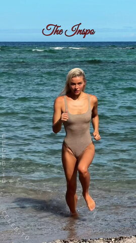 Olivia Ponton & Livvy Dunne filming an actual running scene for the Baywatch reboot 08/2026