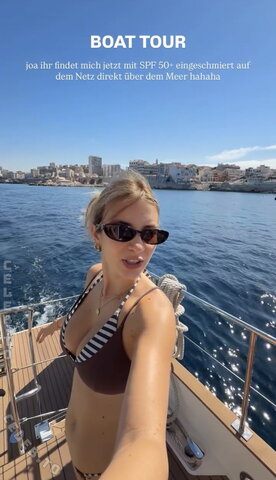 Paula Doeringer – Instagram Story Boat Tour 02.09.