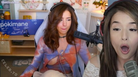 Pokimane – Poki twitch stream with tit out