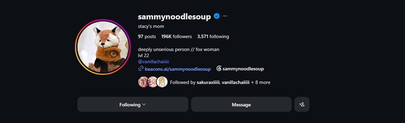 Sammynoodlesoup Social Media nude photo 1