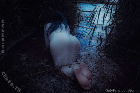 Tentiii – this shooting was magical raw and before the shooting haha i love being blue