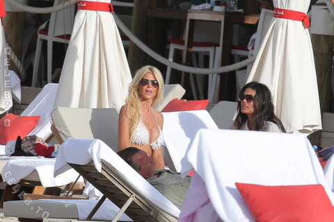 Victoria Silvstedt - Bikini on a yacht, France, May 2013
