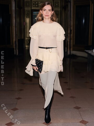 Willa Fitzgerald #seethrough attending the Altuzarra fashion show on September 12, 2026 during New York Fashion Week