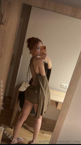 Yourgirl_Romy – "How do you find it? Somehow it makes my ass small"