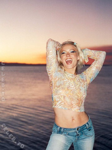 Zara Larsson - in #seethrough Top at Sunset Shot by Robin Bøe, July 2026