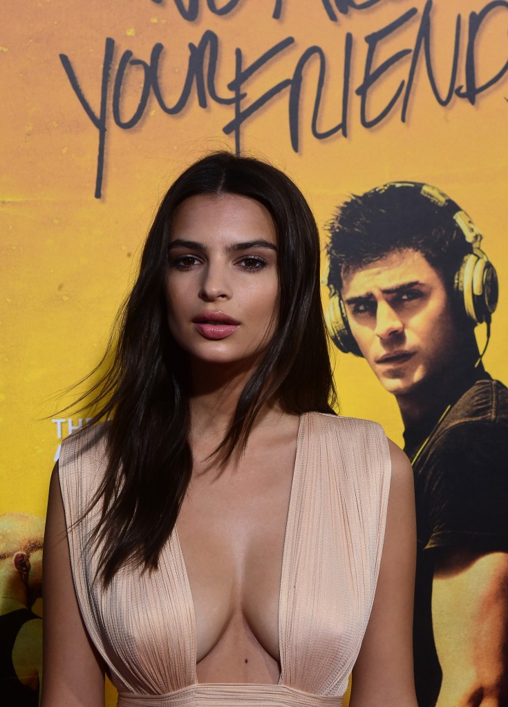Braless pics of Emily Ratajkowski