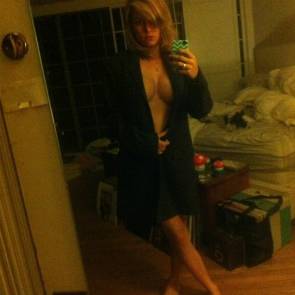 Brie Larson nude in bathrobe