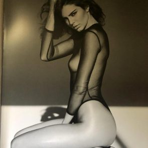 Kendall Jenner naked in see through