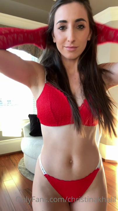 Christina Khalil Underboob Lingerie Strip Onlyfans Video Leaked – Influencers Gonewild