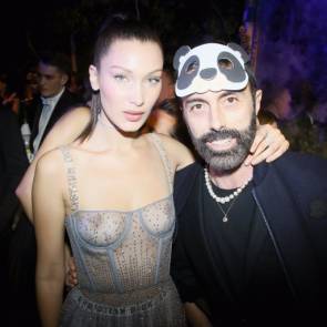 Bella Hadid with some guy