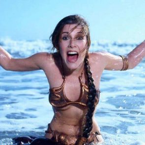 Carrie Fisher hot in the sea