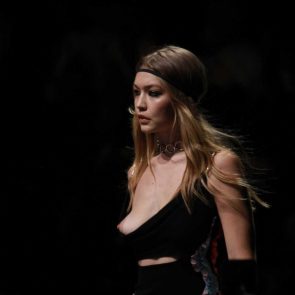 gigi hadid runway in milan