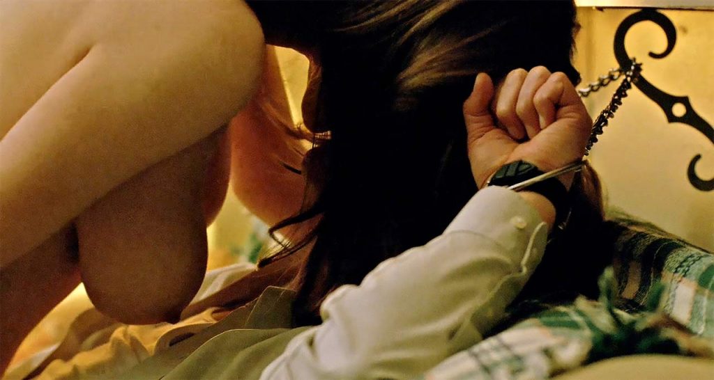 Alexandra Daddario topless in sex scene