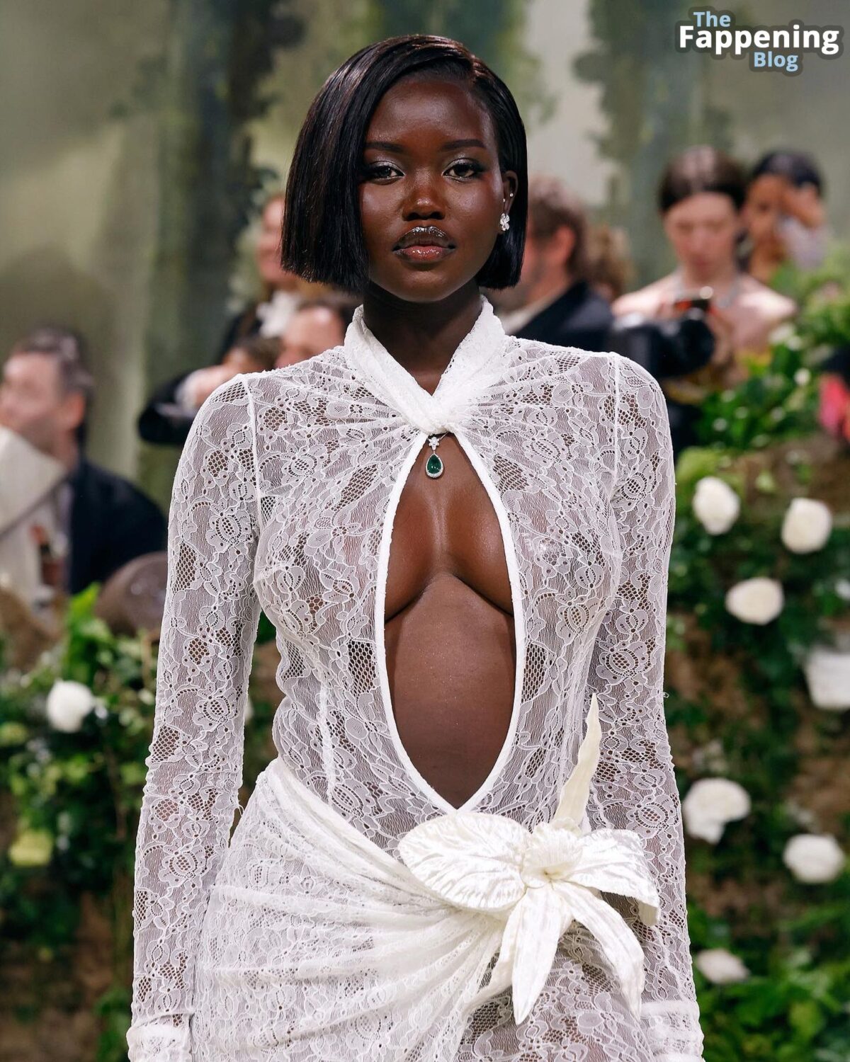 Adut Akech Teases With Her Sweet Tits at the Met Gala in NYC (21 Photos)