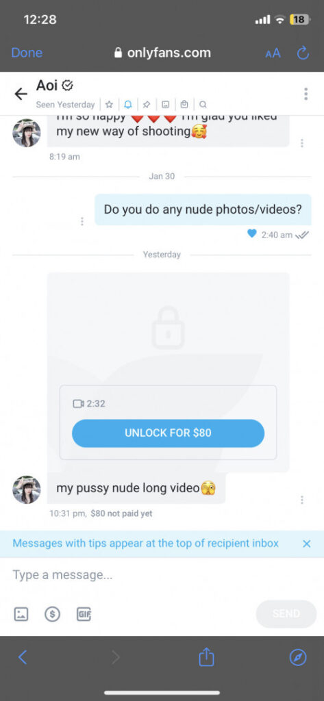 OnlyFans – Aoi お豆腐のいる生活 , otofu1 – Nude