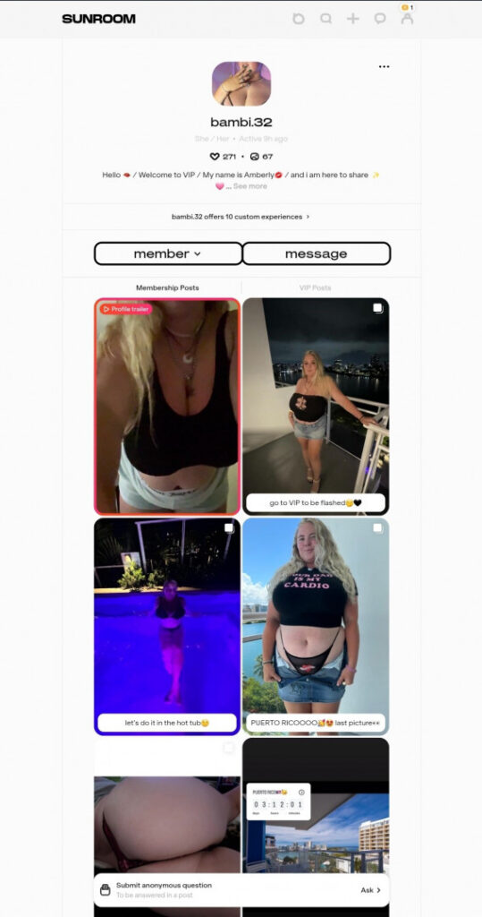 OnlyFans – TikTok – T H I C C – Bad.blondiee1 / Amber.hart – Nude