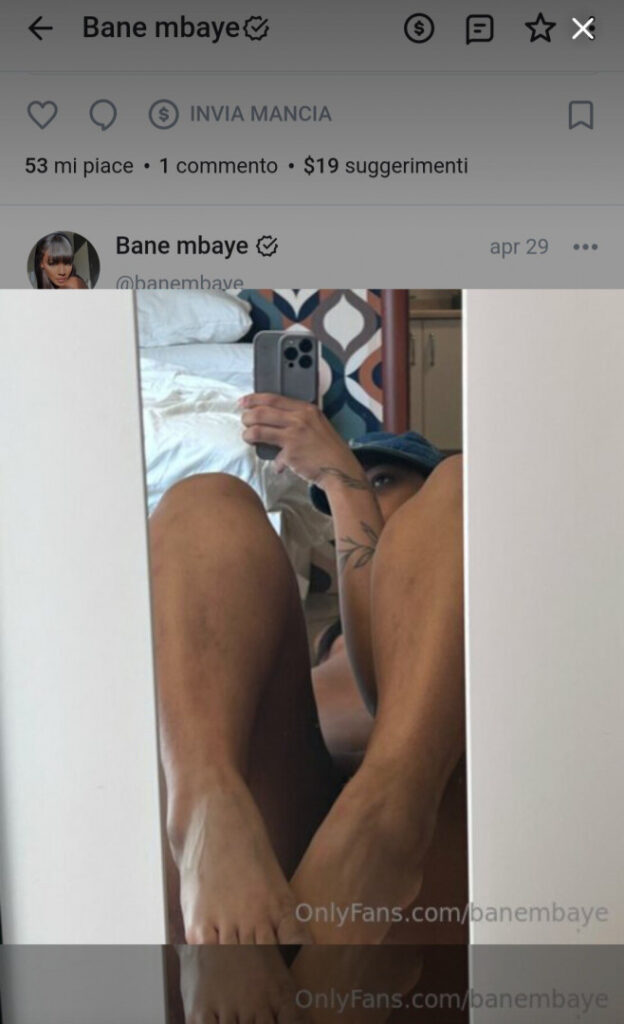 OnlyFans – Instagram – Bane Mbaye – Nude