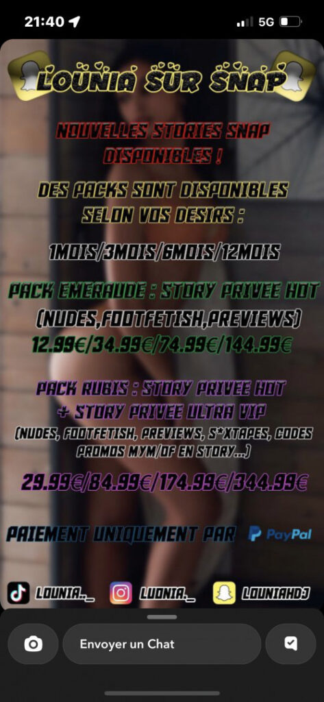 OnlyFans – Teen – Ebony – Luonia / louloutedjm / LauraHadj – Nude