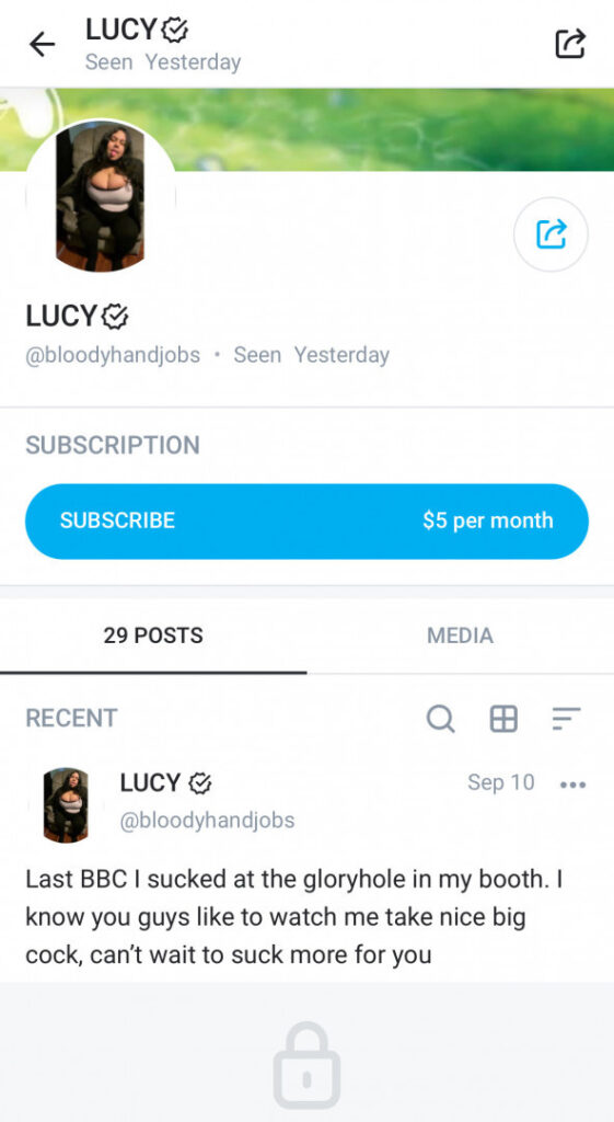 OnlyFans – BBW – Bloodyhandjobs lucy – Nude