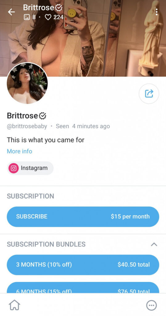 OnlyFans – Instagram – Brittany Rose Bush / brittrosebaby – Nude