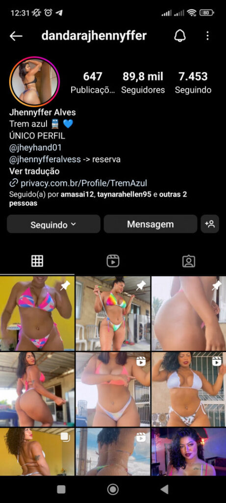 Pedido BR – Privacy – Dandara Jhennyfer/Trem azul – Nude Leaks