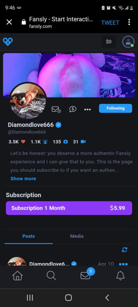 OnlyFans – Fansly – Diamondlove666 – Nude Leaks