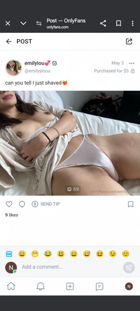 OnlyFans – TikTok – Emily lou/ Emilyylouu/Emilyylouu1 – Nude