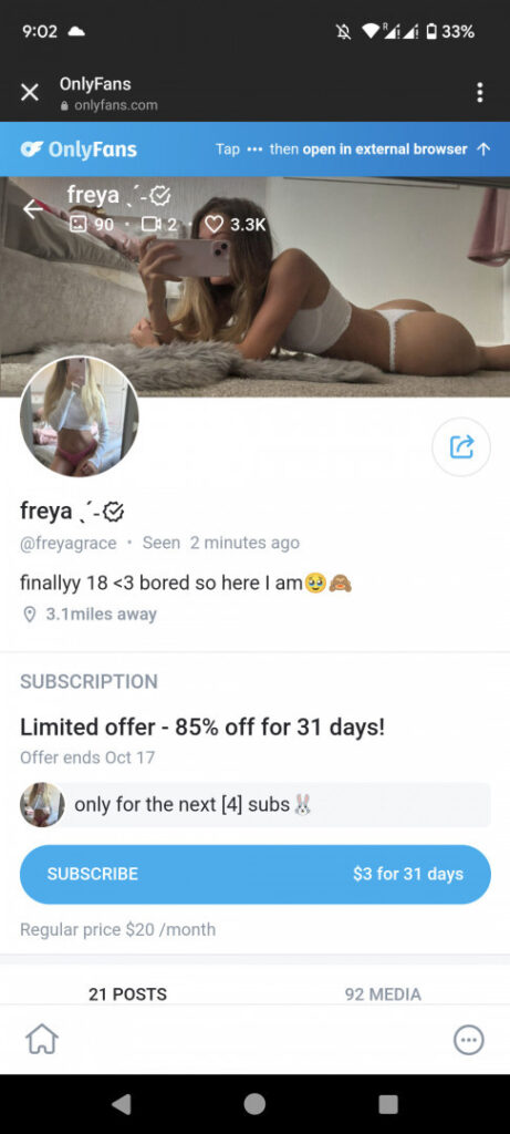 OnlyFans – Freya Grace – Nude Leaks